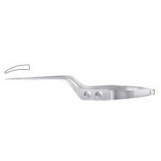 Yasargil Micro Needle Holder Curved - Bayonet Shaped - Smooth Jaws Stainless Steel, 23 cm - 9"